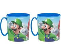 Stor TAZA MICRO 390 ML SUPER MARIO (Paquete de 2)