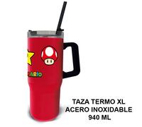 Stor taza termo xl acero inoxidable 920 ml super mario