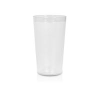 Stor Vaso apilable transparente de plástico SAN 280 ml - Vaso reutilizable para hostelería, comedores, eventos y catering, apto para microondas y lavavajillas