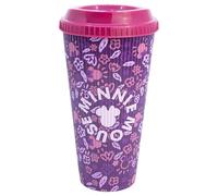 Stor Vaso de Cafe para Llevar Minnie Mouse 790ml - Vaso Reutilizable con Tapa Hermetica, Polipropileno sin BPA, Ideal para Bebidas Calientes y Frias