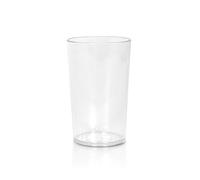Stor Vaso de policarbonato transparente 230 ml colección Esencial - Vaso reutilizable resistente a golpes para bares, terrazas, piscinas y eventos, apto para microondas y lavavajillas