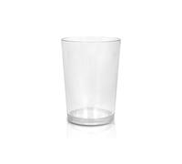 Stor Vaso de policarbonato transparente 500 ml colección Esencial - Vaso reutilizable resistente a golpes para bares, terrazas, piscinas y eventos, apto para microondas y lavavajillas