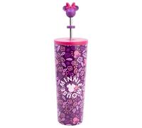 Stor Vaso Térmico Minnie Mouse con Pajita 770ml - Acero Inoxidable - Vaso Reutilizable con Tapa para Bebidas Frías y Calientes