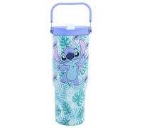 Stor Vaso Térmico Stitch 860ml Acero Inoxidable con Asa - Taza de Viaje Reutilizable para Café y Bebidas Frías y Calientes
