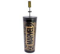 Stor Vaso Térmico Vengadores con Pajita 770ml - Acero Inoxidable - Vaso Reutilizable con Tapa para Bebidas Frías y Calientes