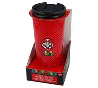 Stor8412497003822Aislado Acero Inoxidable Térmica Café Vaso, 425 ml Capacidad, Super Mario