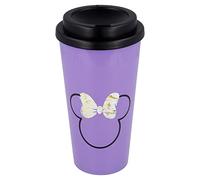Stor S.L. Vaso de café Minnie, doble pared, 520 ml, morado