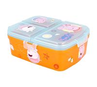 Stor8412497412990Múltiple Compartimiento Sándwich Caja, X-Grande, Peppa Pig Conteos de Amabilidad