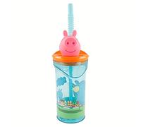 Stor Vaso Figurita 3D con pajita 360 ml Peppa Pig Núcleo