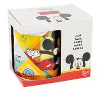 Stor S.L. Taza cerámica Mickey Mouse Happy Smiles 350 ml Multicolor