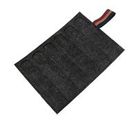 Storage Bag Funda multicolor para bolígrafo, soporte de una sola cubierta, funda de fieltro para fuente de cumpleaños, funda protectora de fieltro, hecha a mano, Cortina de bolígrafo gris