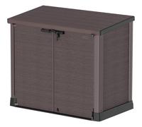 StoreAway 1200L Brown: El contenedor de basura más grande del mercado with Tapa Plana