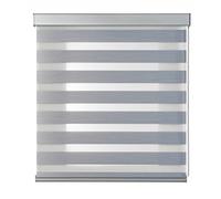 STORESDECO Estor Enrollable Noche y Día Estores Enrollables con Doble Tejido, Acabados Elegantes en Aluminio de Máxima Calidad, Persianas Enrollables para el Interior de tu Casa Gray 200 x 250cm