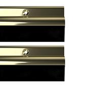 STORMGUARD 03AM0050838G BDS - Junta de goma para parte inferior de la puerta, dorado, 838 mm, juego de 2 unidades