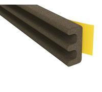 Stormguard Burlete Excluidor de Corrientes EPDM Autoadhesivo de Goma para Puertas y Ventanas en Rollo (10 Metros, E Marrón)