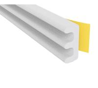 Stormguard EPDM Burlete autoadhesivo de goma para puerta y ventana, perfil en E, color blanco, rollo (10 metros)