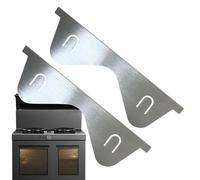 Stove Crevice Covers - Extendable Range Cover Set, Flexible Counter Seam Protector, Durable Kitchen Debris Barrier, Adjustable Cooking Filler Strip | Space Saving Maintenance Accessory For