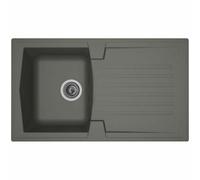 Stradour Fregadero de cocina empotrado 1 bandeja + 1 escurridor Arena Gris hormigón