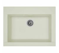 Stradour Hexo Fregadero de cocina empotrado 1 recipiente sin escurridor - Blanco