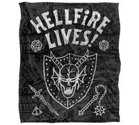 Stranger Things Hellfire Lives Graduation Inverted Manta súper Suave con Tacto Sedoso 152 X 127 Cm