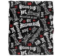 Stranger Things Patrón del Logo del Hellfire Club Manta Ultrasuave de Tacto Sedoso 152 x 127 cm