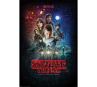 Stranger Things Póster Netflix Original Series (61cm x 91,5cm) + 1 Paquete de tesa Powerstrips® (20 Tiras)