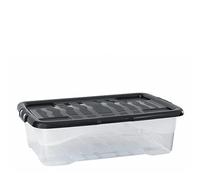 Strata Curve - Cajas Almacenaje Organizadoras para debajo de la cama (6 unidades, 42 L, 80 x 40 x 18 cm), color transparente