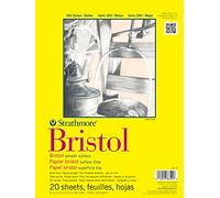 Pro-Art Strathmore Bristol - Bloc de Papel Liso de 28 x 35 cm, 20 Hojas
