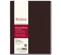 Strathmore Mix Media - Álbum espiral, 21.6 x 27.9, 32H, 100%, 190g, color blanco natural