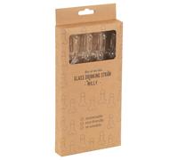 Straw Willy - pajilla con pene - transparente - set de 4 unidades