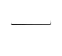 String Barra de colgar String Negro. 78 cm