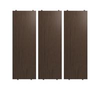 String Estante String Roble oscuro. 58x20 cm. pack de 3
