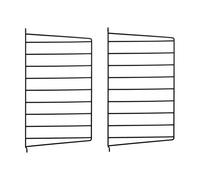 String Panel de pared String Negro. 50x30 cm. paquete de 2