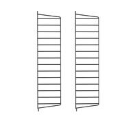 String Panel de pared String Negro. 75x20 cm. paquete de 2