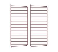 String Panel de pared String Rojo oscuro. 75x30 cm. 2-pack