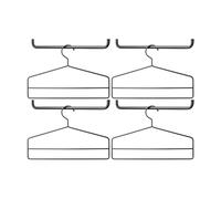 String Percha String paquete de 4 Negro