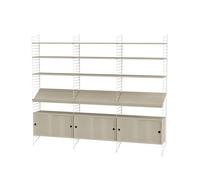 String Salón String fresno y blanco - Combinación G