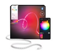 Philips Tira LED inteligente Hue Flux 4 m, 1600 lúmenes, luz blanca auténtica y brillante, Blanco