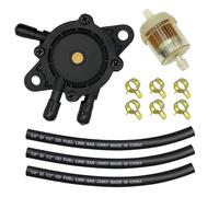 STRONGTHIUM Bomba de Combustible Compatible con Kawasaki FH FX Briggs & Stratton Walbro Ryobi, para Cortacésped y Carrito de Golf, Kit con Filtro y Manguera, Motor 4 Tiempos