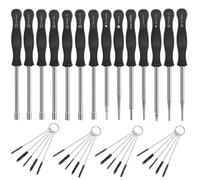 STRONGTHIUM Herramientas de Ajuste de Carburador para Motor 2 Tiempos, Kit de 14 Piezas Compatible con Zama Walbro Stihl Husqvarna Echo Ryobi, para Motosierra y Desbrozadora