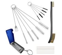 STRONGTHIUM Kit de Limpieza de Carburador de 25 Piezas, Compatible con Kawasaki Walbro Briggs & Stratton Ryobi, Juego de Cepillos y Agujas para Motosierra Generador Moto y Maquinaria