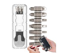 Stubby Juego de destornilladores 15 en 1 Magnético Portátil | Juego de destornilladores de trinquete para electrodomésticos, mantenimiento de muebles, reparación de bicicletas y