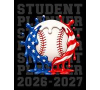 Student Planner 2026-2027 Baseball: Dated Weekly and Monthly Academic Agenda for Middle and High School Students with Homework Organizer, Assignment ... Habit Tracker, and USA Flag Cover Design