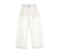 Studio Nicholson - Pantalones Blancos con Cinturón Desmontable - Trousers - Mujer - Blanco - M -