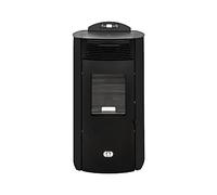 STUFE A PELLET ITALIA Siberia Aria New 15 KW | Estufas de pellets Calefacción 140m² Eficiencia 92% Autonomía 30 horas Programable 5 velocidades y fuerzas 24 meses de garantía Negro