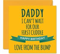 Stuff4 Divertida tarjeta de cumpleaños para papá de Bump, tarjetas de felicitación de 145 mm para papá