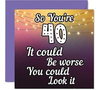 Stuff4 Divertidas tarjetas de cumpleaños número 40 para hombres y mujeres - Look It - Divertida tarjeta de cumpleaños para papá, mamá, hermano, hermana, primo, amigo, colega, tío, tía, tarjetas de