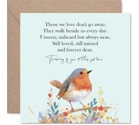 Stuff4 Tarjeta de condolencias - Those We Love - Tarjeta de condolencia, tarjetas de duelo para adultos, Sorry For Your Loss Thinking of You, tarjetas de felicitación de 145 mm