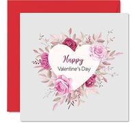 Stuff4 Tarjeta de San Valentín para ella y él, tarjeta romántica de San Valentín para novia, novio, marido, esposa, pareja, prometida, tarjeta de San Valentín, tarjeta de felicitación de 145 mm