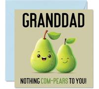 Stuff4 Tarjetas de cumpleaños para abuelo, Nothing Com-Pears, de parte de nieto, nieta, 145 mm
